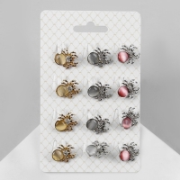 Брошь &laquo;Ассорти&raquo; паучок, цвет МИКС (неделимая фасовка 12 шт., цена за шт.)