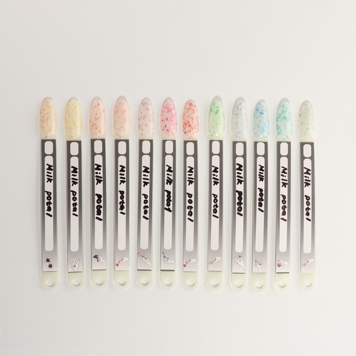 Гель лак для ногтей, &laquo;MILK POTAL&raquo;, 3-х фазный, 8мл, LED/UV, цвет белый/шампань (03)