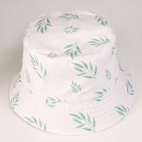 Панама детская для девочки &laquo;Листочки&raquo;, цвет белый, р-р 48-50