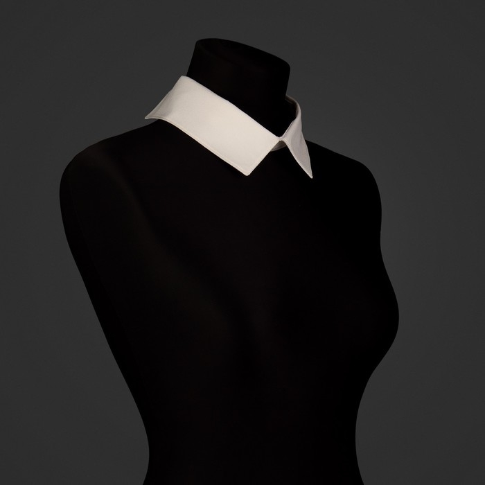 Воротник съёмный, 43 &times; 5 см, цвет айвори