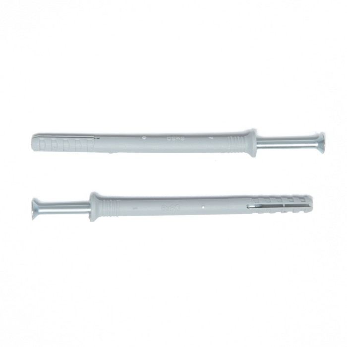 Дюбель-гвоздь "ТУНДРА", распорный, нейлоновый, потайная манжета, 6х80 мм, 50 шт