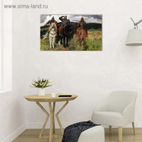 Картина на холсте "Три богатыря" 60*100 см