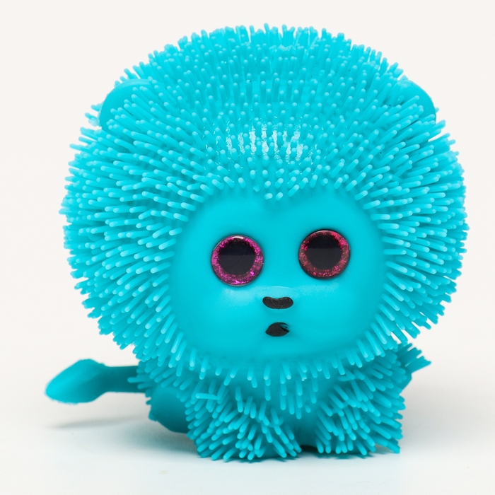 Мяч детский резиновый ёжка световой &laquo;Зверята&raquo;, цвета МИКС, в шоубоксе