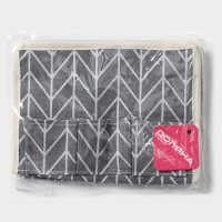 Органайзер для мелочей Доляна &laquo;Зиг-заг&raquo;, 6 карманов, 25&times;13&times;18 см, цвет серый