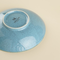 Набор мисок фарфоровых SL Home &laquo;Аззура&raquo;, 380 мл, d=16,5 см, цвет голубой