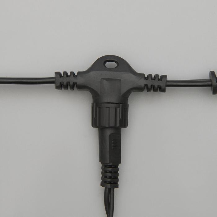 Гирлянда &laquo;Занавес&raquo; 2 &times; 3 м, IP44, УМС, тёмная нить, 760 LED, свечение синее, 220 В