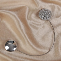 Подхват для штор &laquo;Винтаж&raquo;, d = 4 см, цвет серебряный