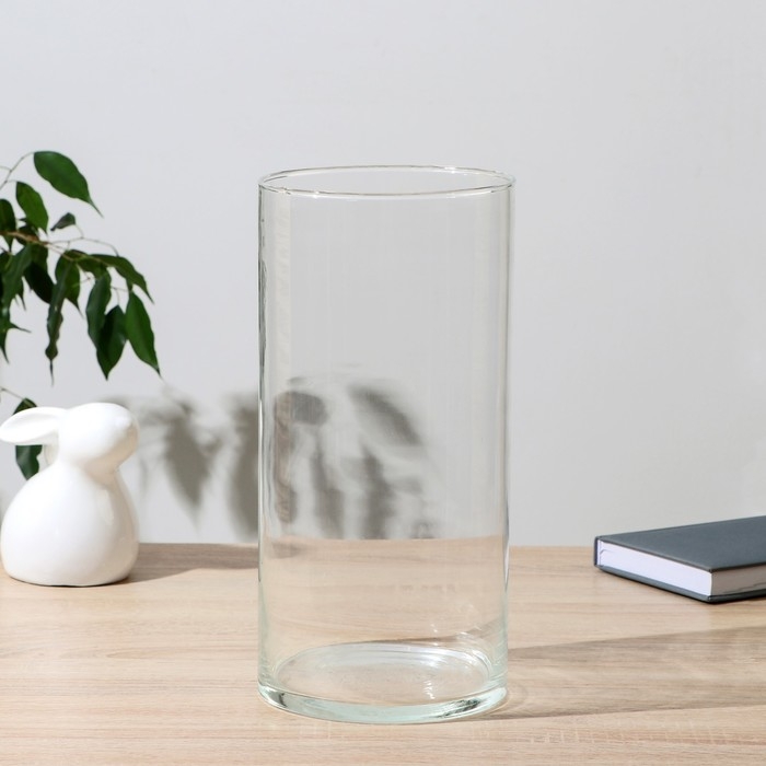 Ваза "Падерборн" трубка-146 средняя d=14.5см H=30см прозрачная