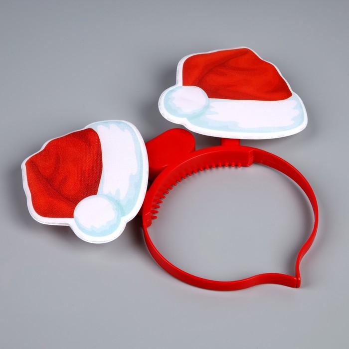 Ободок светодиодный Ободок светодиодный "Колпак" 18x16x3 см, 2 LED, батарейки AG10x3 (в комплекте), мерцание, свечение мульти