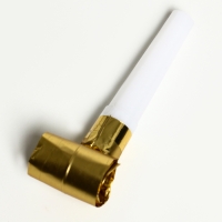 Карнавальный язычок &laquo;Праздник&raquo;, набор 6 шт., цвет золотой