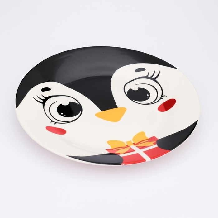 Новый год. Тарелка керамическая &laquo;Пингвинчик&raquo;, 20 см