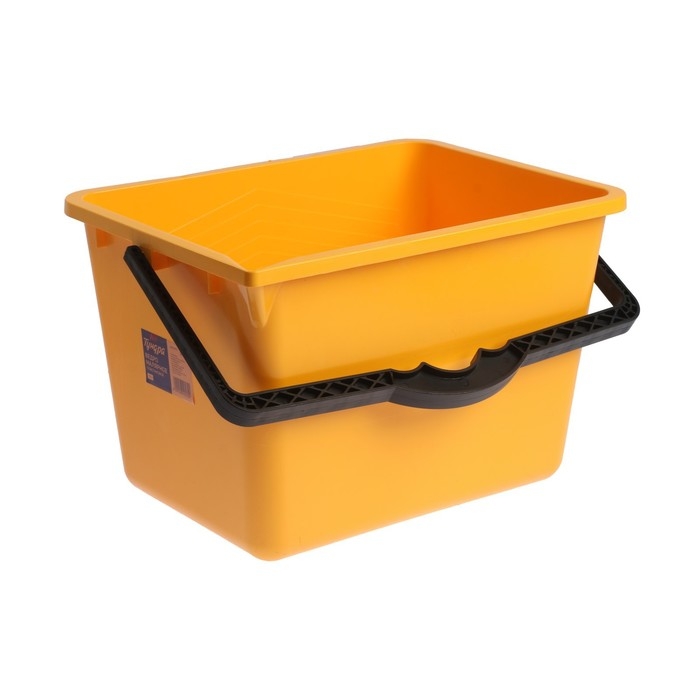 Ведро малярное ТУНДРА, 12 л, прямоугольное, пластик