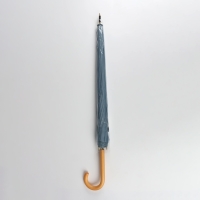 Зонт - трость полуавтоматический &laquo;Пастель&raquo;, 16 спиц, R = 52/60 см, D = 120 см, цвет синий