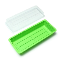 Мини-парник: 36 &times; 13 &times; 12 см, торфяной горшок 6,5 &times; 6,5 см, 12 шт., Greengo