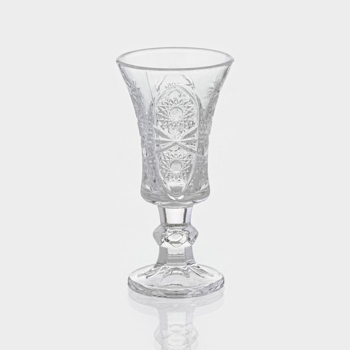 Набор рюмок стеклянных «Ледяная звезда», 35 мл, 10,5×5 см, 6 шт Набор рюмок стеклянных «Ледяная звезда», 35 мл, 10,5×5 см, 6 шт