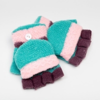 Варежки-митенки детские MINAKU, 14 см, цв.зеленый Варежки-митенки детские MINAKU, 14 см, цв.зеленый
