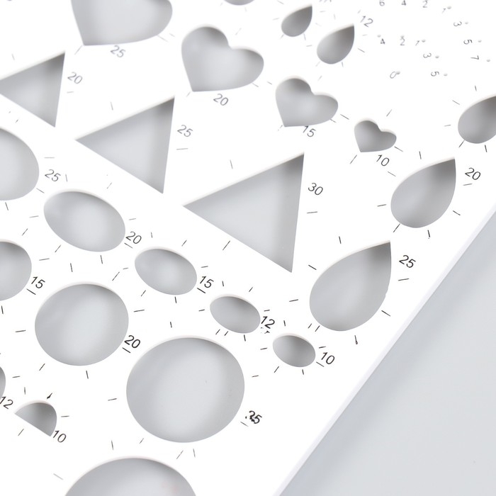 Линейка для квиллинга МИКС  21х15 см