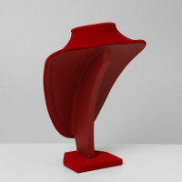 Бюст для украшений, 17,5×13×25 см, h=25 см, цвет красный Бюст для украшений, 17,5×13×25 см, h=25 см, цвет красный