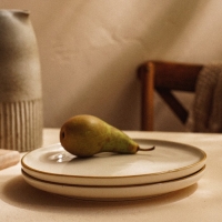 Набор тарелок фарфоровых SL Home &laquo;Леггеро&raquo;, d=25,5 см, цвет бежевый