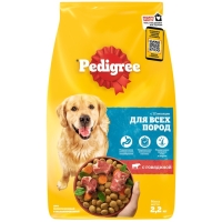 Сухой корм Pedigree для взрослых собак всех пород, говядина, 2,2 кг.