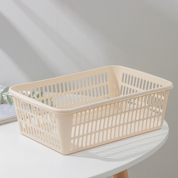 Корзина для хранения Полимербыт, пластик, 30&times;20&times;10 см, МИКС