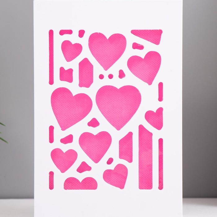 Ночник "Сердца влюбленных" LED от батареек 2хААА красный 5,5х10х15,5см RISALUX