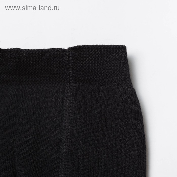 Леггинсы детские махровые &laquo;Орнамент с медведем&raquo;, цвет чёрный, рост 104-110