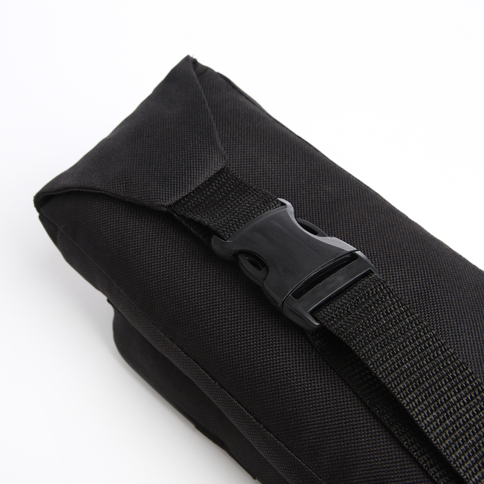 Поясная сумка на молнии, наружный карман, цвет чёрный Поясная сумка на молнии, наружный карман, цвет чёрный
