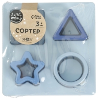 Развивающая игрушка - сортер &laquo;Изучаем фигуры&raquo;, пищевой силикон, цвет голубой, Mum&Baby