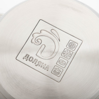 Кастрюля с крышкой из нержавеющей стали Доляна «Классика», 3 л, d=20 см Кастрюля с крышкой из нержавеющей стали Доляна «Классика», 3 л, d=20 см