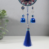 Музыка ветра металл от сглаза "Глаз с двумя колокольчиками" 30,5х8х2 см Музыка ветра металл от сглаза "Глаз с двумя колокольчиками" 30,5х8х2 см