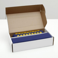 Комплект аппликаторов Azovmed: "Коврик" на мягкой подложке, 242 колючки, 41х60 см + &laquo;Валик&raquo;, 90 колючек, 38х10 см, сине-жёлтый