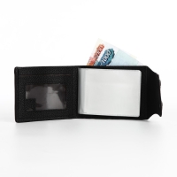 Портмоне мужское на магнитах, отдел для купюр, карт, монет, цвет чёрный Портмоне мужское на магнитах, отдел для купюр, карт, монет, цвет чёрный