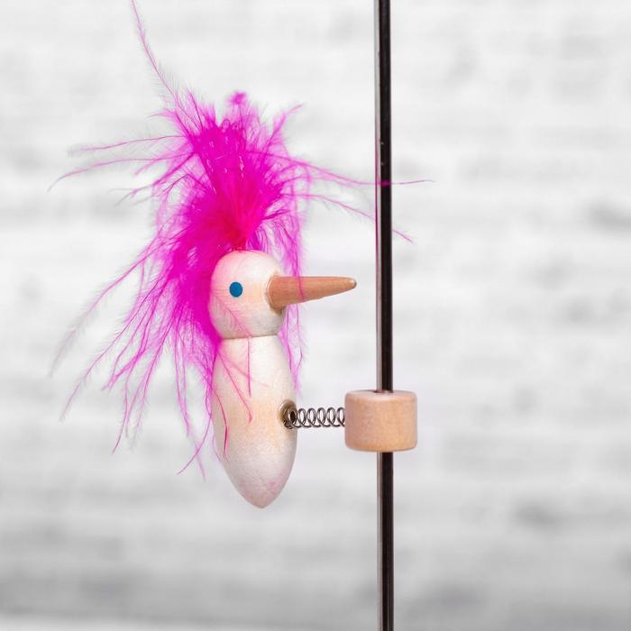 Игрушка &laquo;Цветной дятел на стволе&raquo;, цвета МИКС