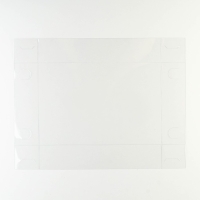 Коробка для печенья, кондитерская упаковка с PVC крышкой, &laquo;Мрамор&raquo;, 20 х 30 х 8 см