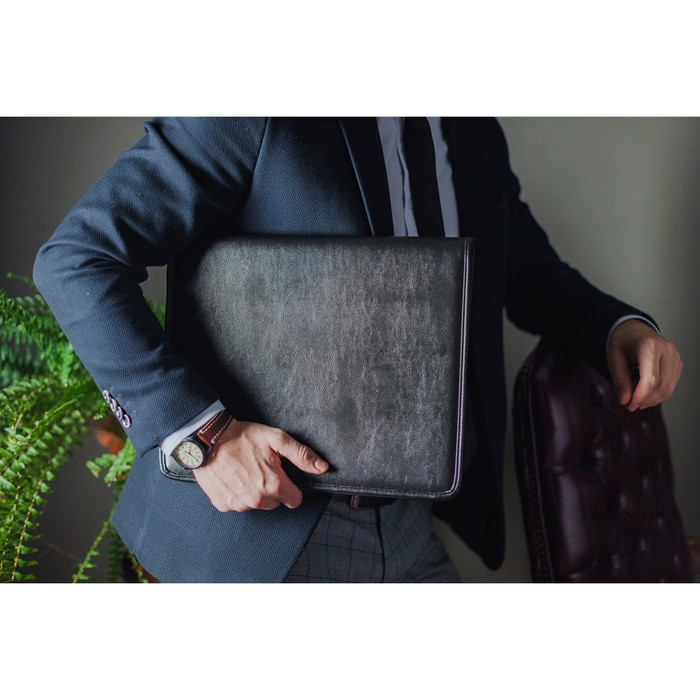 Папка для документов &laquo;Алекс&raquo;, А4, цвет чёрный