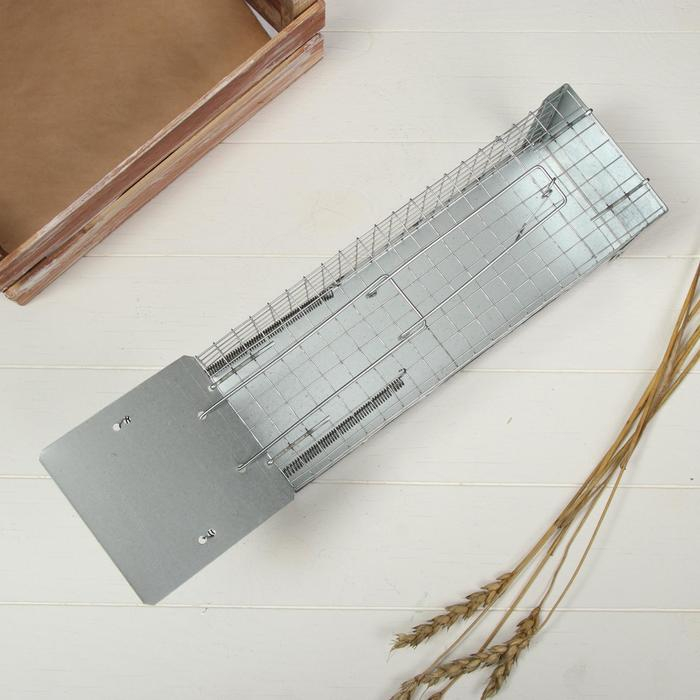 Крысоловка-ловушка (клетка), 28 &times; 11 &times; 9 см, металл