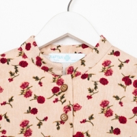 Платье детское KAFTAN "Цветы", р. 30 (98-104), бежевый Платье детское KAFTAN "Цветы", р. 30 (98-104), бежевый