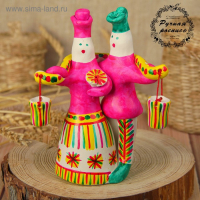 Филимоновская игрушка &laquo;Любота с коромыслом&raquo;