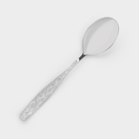 Ложка столовая &laquo;Уралочка&raquo;, длина 19,5 см, толщина 2 мм, цвет серебряный