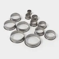 Набор форм для вырезания "Волна" 12 шт, d 3,5-10,5 см, h 3 см