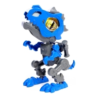 Электронный конструктор динозавр &laquo;Динобот&raquo;, со звуком и подсветкой, на батарейках, цвет МИКС