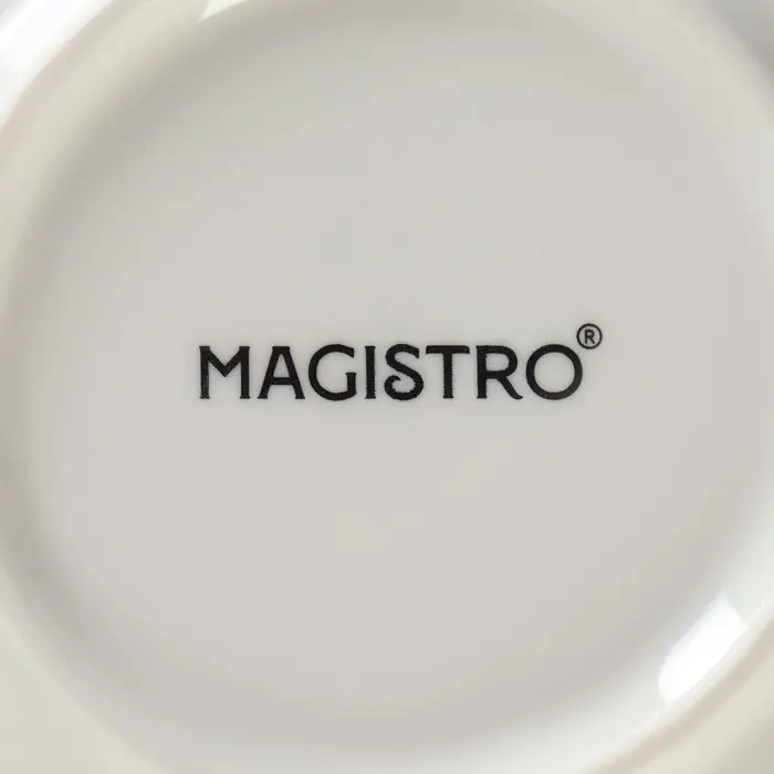 Салатник фарфоровый Magistro &laquo;Церера&raquo;, 400 мл, d=16,5 см, цвет белый