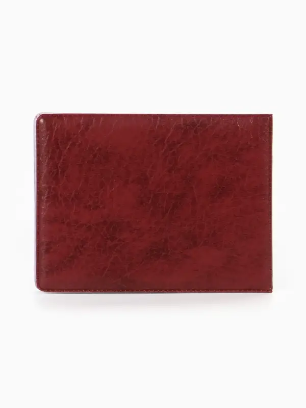 Обложка Удостоверение 11*0,3*8 см, Иск кожа, тисн. золото, бордовый