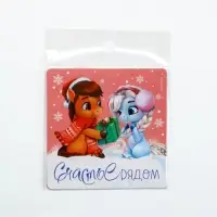 Магнит новогодний на холодильник &laquo;Счастье рядом&raquo;, 8 х 8 см