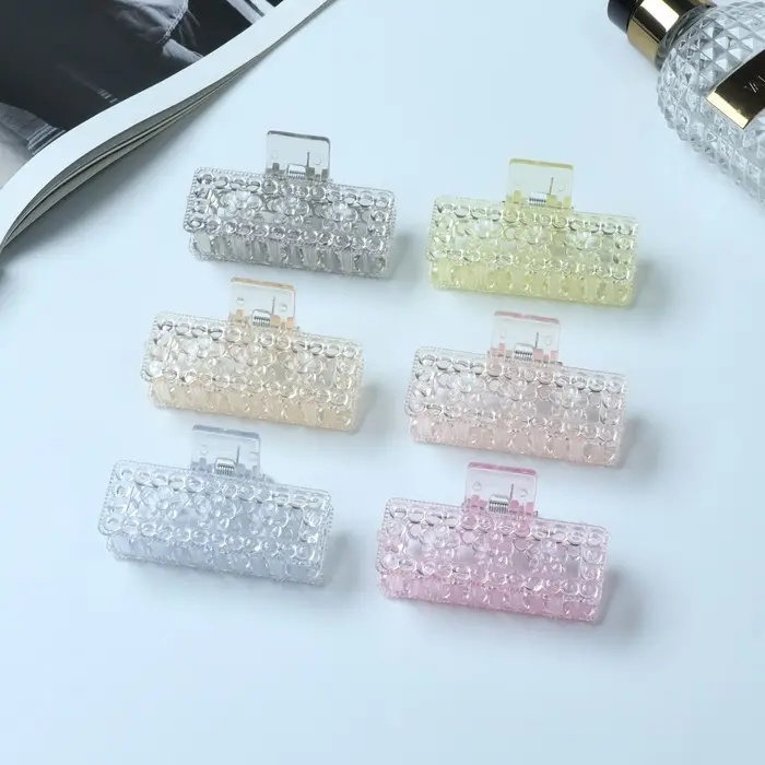 Крабик для волос &laquo;Вивьен&raquo;, прямой, 7 см, МИКС