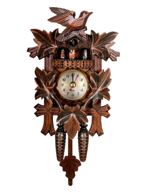 Часы настенные с кукушкой &laquo;Праздник осени&raquo;, плавный ход, 22.5&times;11.5&times;5.5 см