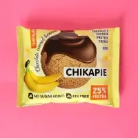 Печенье с начинкой CHIKALAB Банан в шоколаде, спортивное питание, 60 г