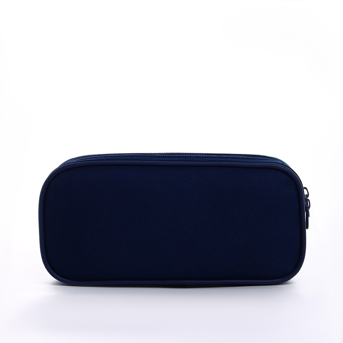 Косметичка-пенал, 2 отдела на молниях, цвет синий Косметичка-пенал, 2 отдела на молниях, цвет синий