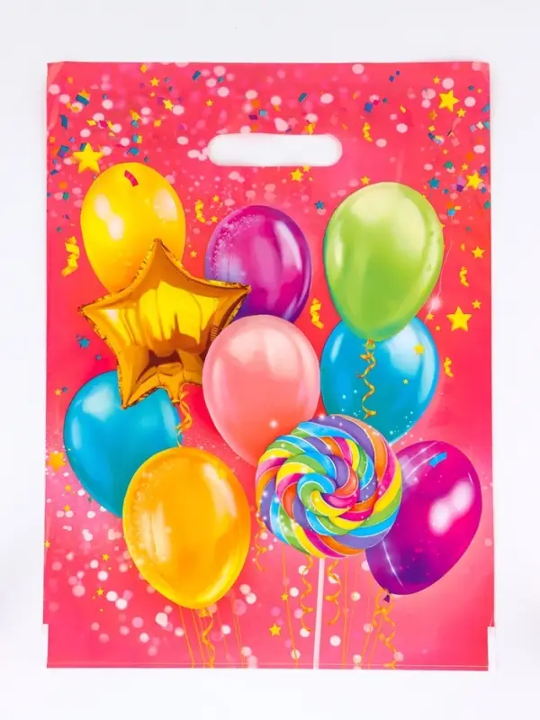 Пакет "Ассорти" полиэтиленовый с вырубной ручкой, 30х40 см, 50 мкм